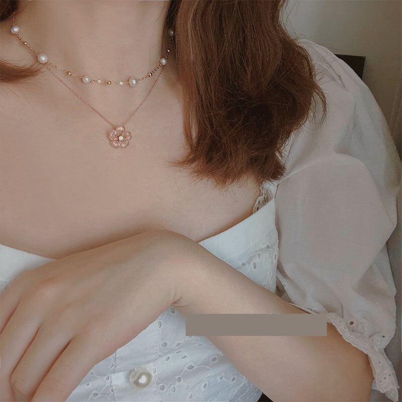 Nebula 14K Gold Pearl Necklace