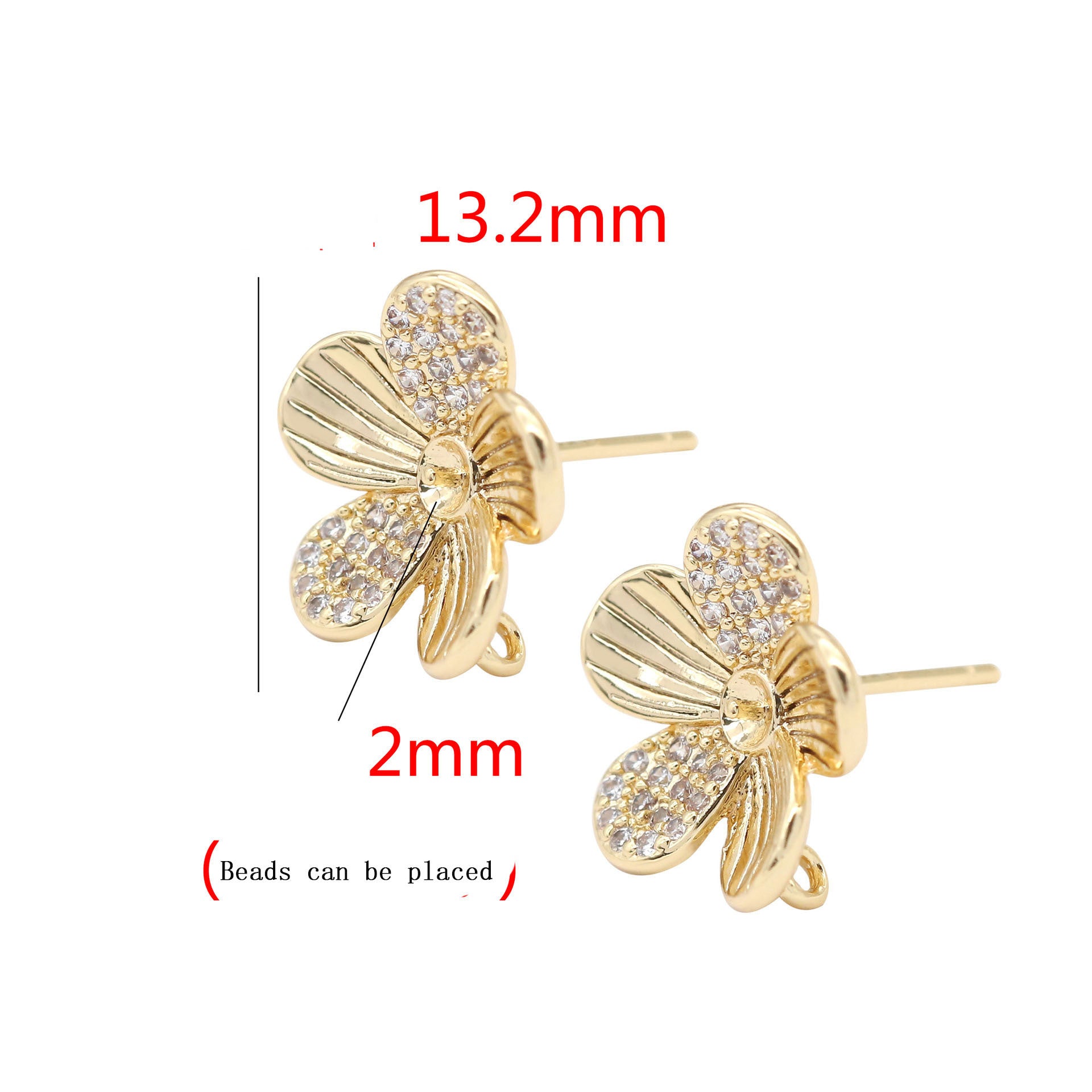 925 Silver Zircon Stud Earrings