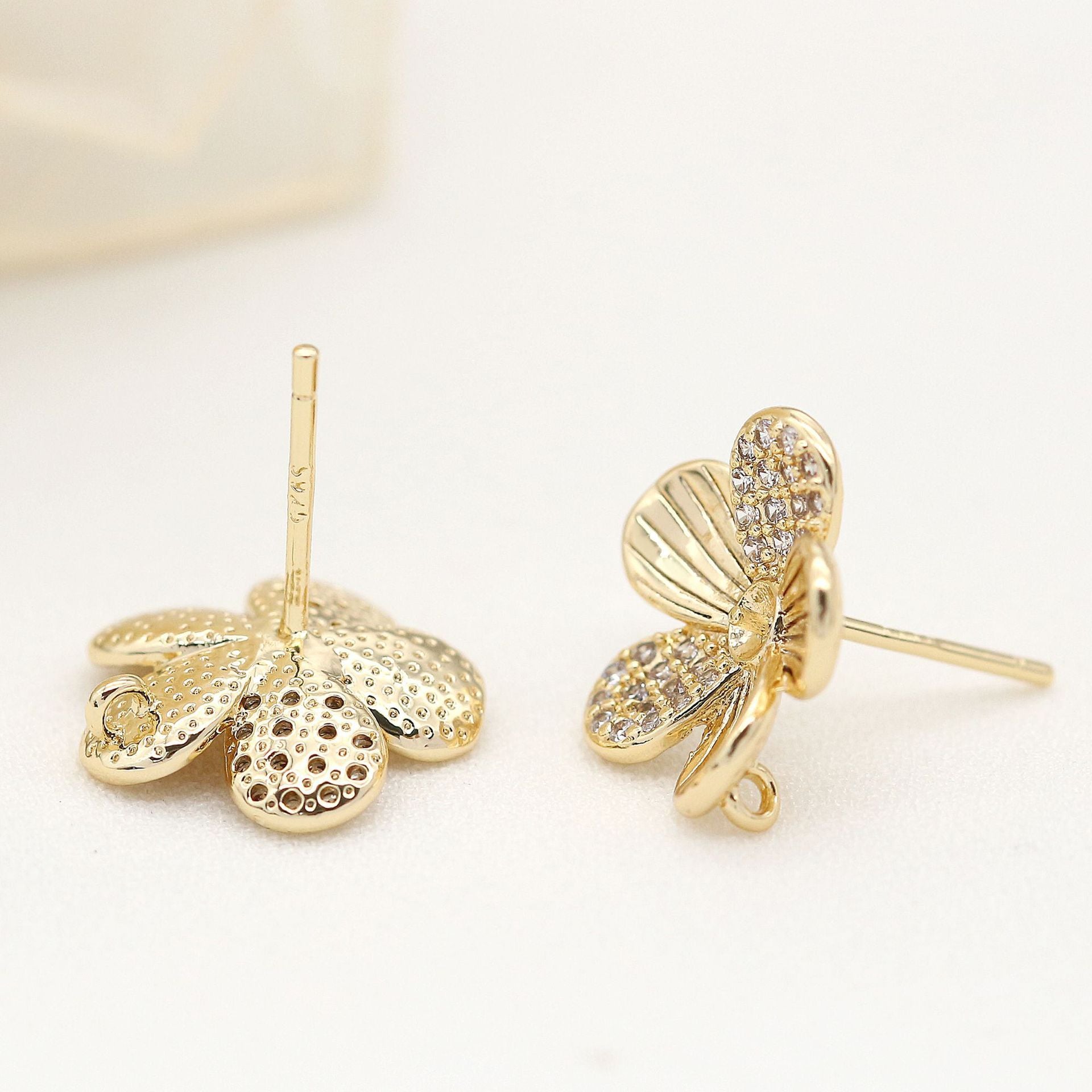 925 Silver Zircon Stud Earrings