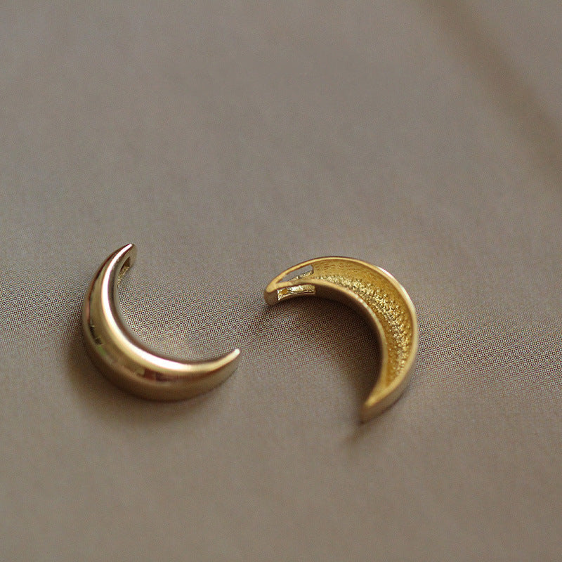 14K Gold Moon Necklace
