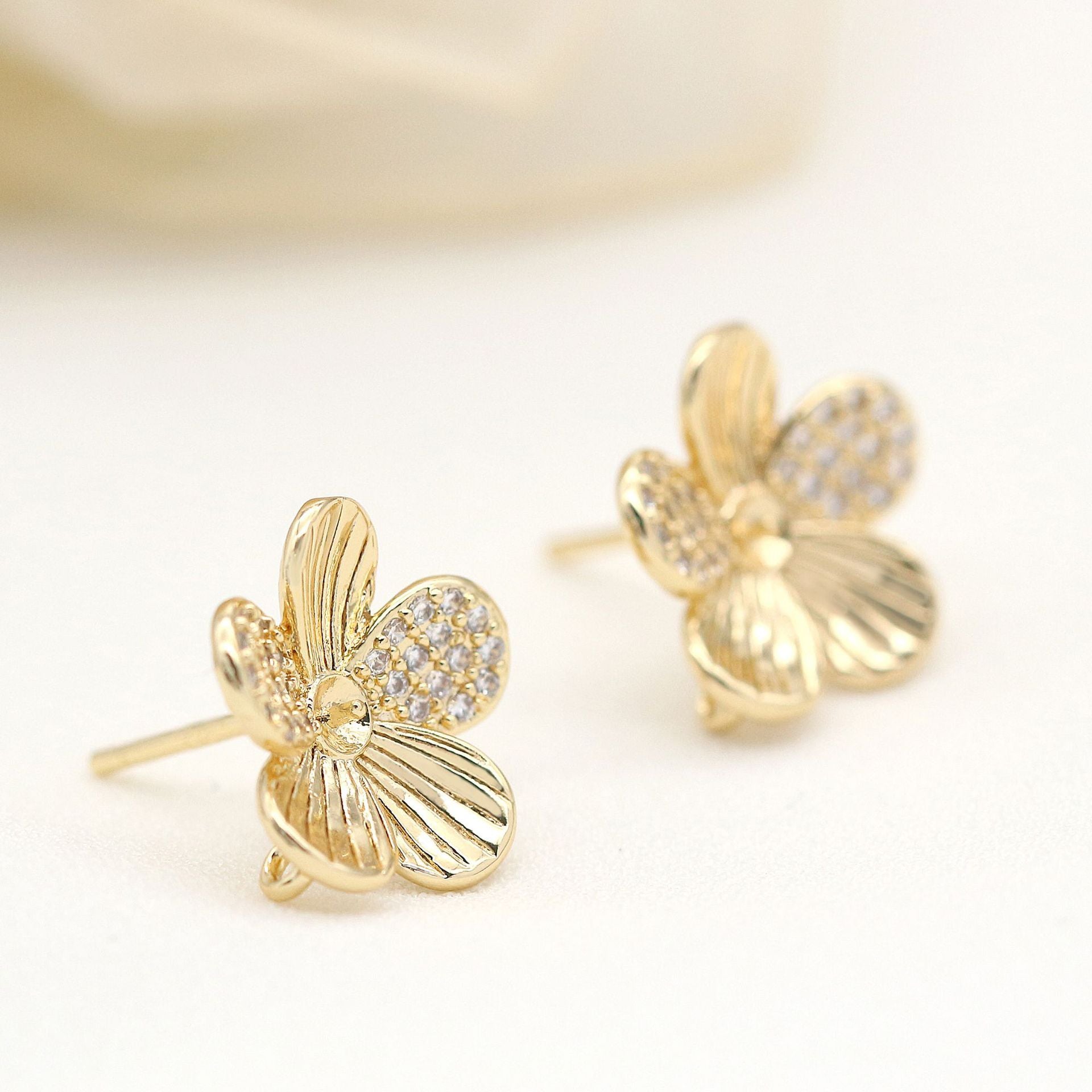 925 Silver Zircon Stud Earrings